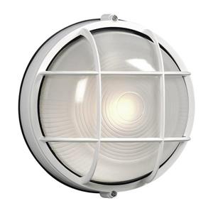 Galaxy Marine 10.25-in White Frosted Glass Outdoor Wall Light