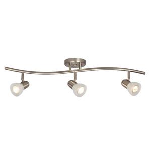 Galaxy Luna 31.5-in Brushed Nickel 3-Light Track Bar Fixed Track Light Kit