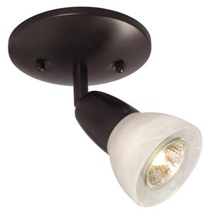 Galaxy Luna 5-in Old Bronze 1-Light Flush Mount Fixed Track Light Kit