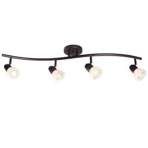 Galaxy Luna 34-in Old Bronze 4-Light Track Bar Fixed Track Light Kit