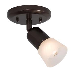 Galaxy Luna III 5.125-in Old Bronze 1-Light Flush Mount Fixed Track Light Kit