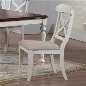Sunset Trading Andrews 18.5-in Cream Side Chairs (Set of 2)