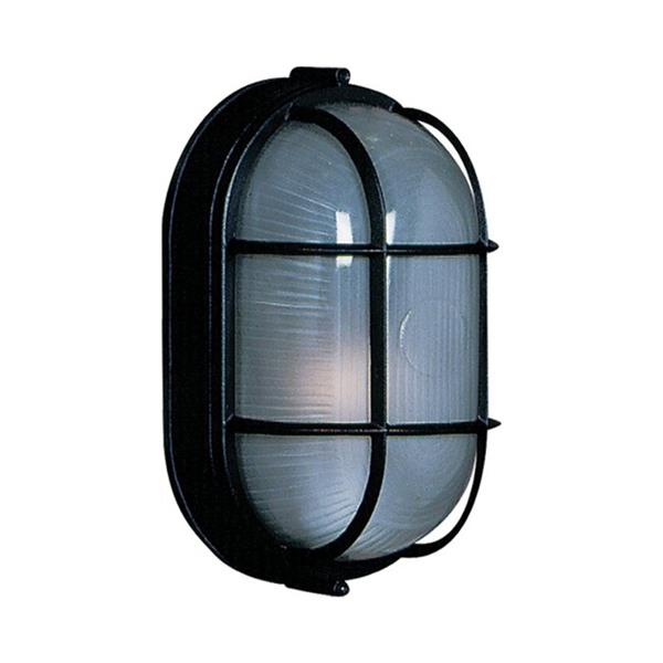 Artcraft Lighting Marine 8.25-in x 4.50-in Black Outdoor Wall Light