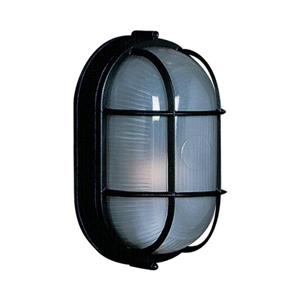 Artcraft Lighting Marine 8.25-in x 4.50-in Black Outdoor Wall Light