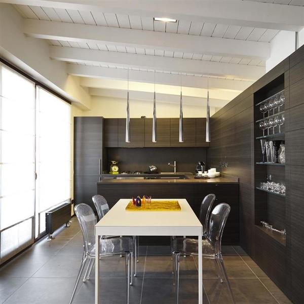 Eurofase Sliver 2.75-in x 12-in Satin Nickel Modern Mini Cone Pendant