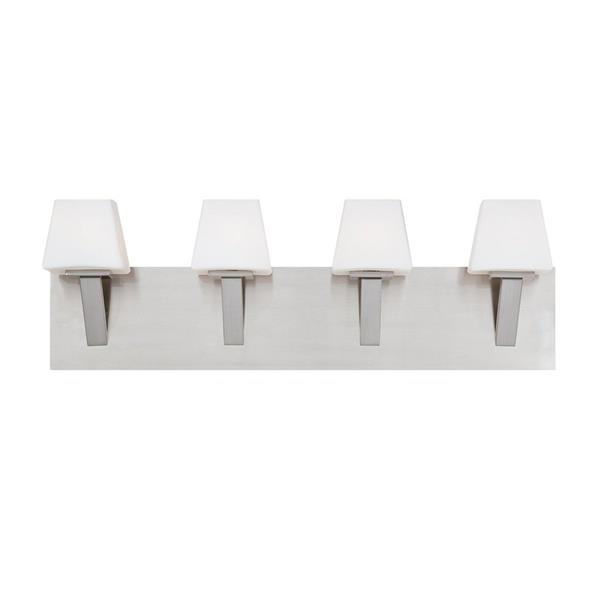 Eurofase Anglo Satin Nickel 4-Light Bathroom Vanity Light