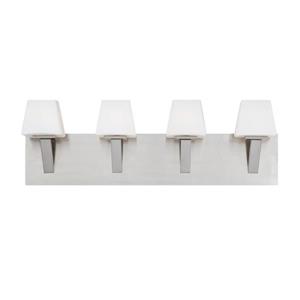 Eurofase Anglo Satin Nickel 4-Light Bathroom Vanity Light