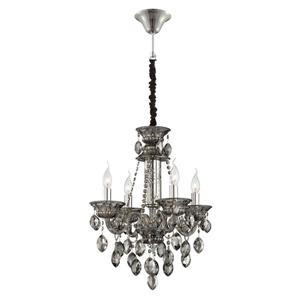 Eurofase Venetian Collection 72-in Smoke 4-Light Traditional Candle Chandelier