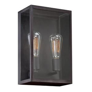 Eurofase Retto 8.5-in W 1-Light Bronze Vintage Pocket Hardwired Standard Wall Sconce