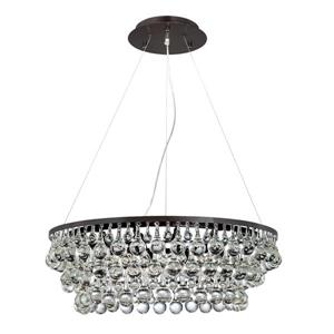 Eurofase Canto 28.5-in Oil Rubbed Bronze Clear Glass Traditional Waterfall 12-Light Chandelier Pendant