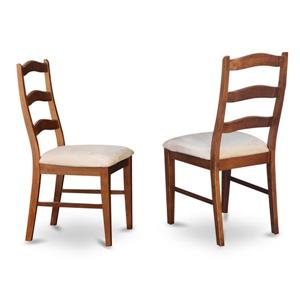 East West Furniture Henley Traditional 18-in X 38.5-in Espresso Side Chairs (Set of 2)