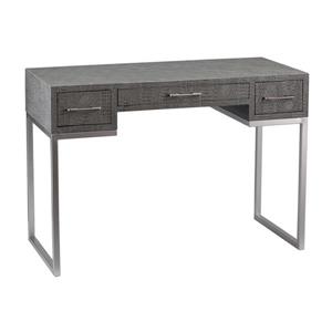 Boston Loft Furnishings Crecia Faux Grey Reptile Computer Desk