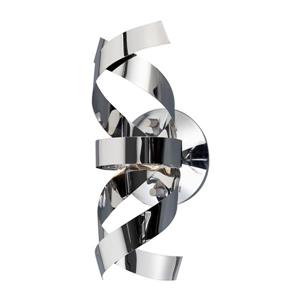 Artcraft Lighting Bel Air 5-in W 1-Light Chrome Wall Wash Wall Sconce
