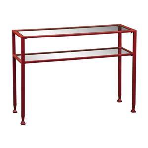 Boston Loft Furnishings Lea Clear Glass Modern Console Table