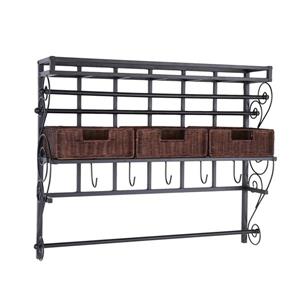 Boston Loft Furnishings 35.5-in x 27.5-in x 8.5-in Metal Wall Mounted Shelving