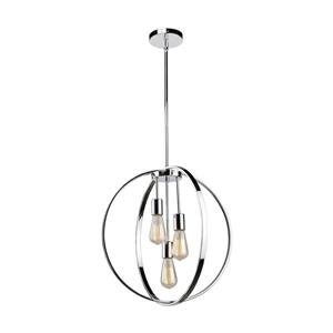 Artcraft Lighting Newport Chrome Contemporary Cage 3-Light Pendant Lighting
