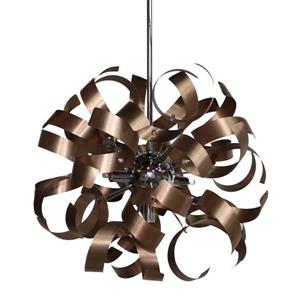 Artcraft Lighting Artcraft Lighting Bel Air 18-In x 18-In Brushed Copper Modern/ Contemporary Pendant