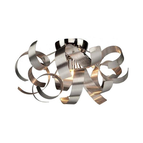 Artcraft Lighting Bel Air 19.0-in W Brushed Nickel Modern Contemporary Flush Mount Light