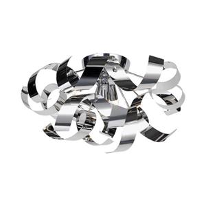 Artcraft Lighting Bel Air 19.0-in W Chrome Modern Contemporary Flush Mount Light