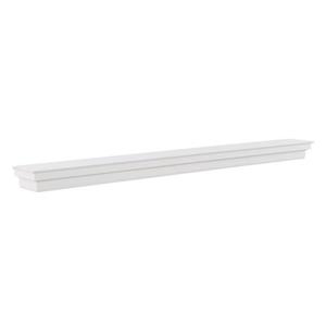 Boston Loft Furnishings 72-in x 4-in x 8-in D Clean White Fireplace Mantel