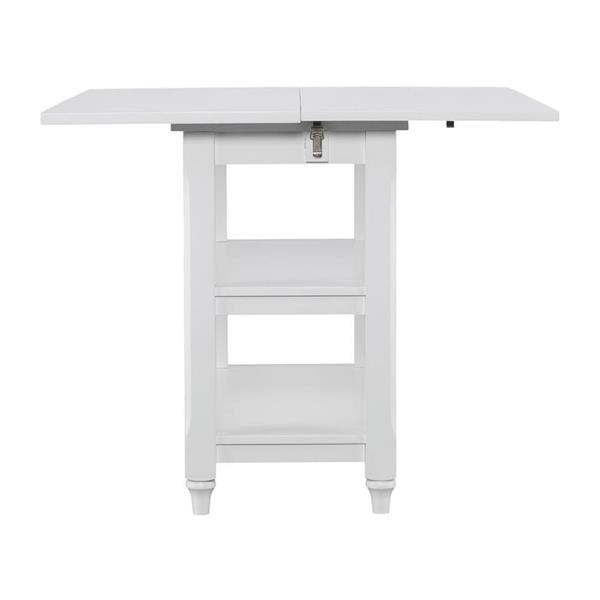 Boston Loft Furnishings Anniston 35.5-in x 29.5-in White Birch Convertible Console To Dining Table