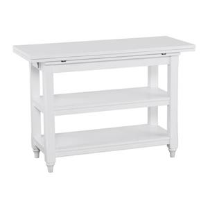 Boston Loft Furnishings Anniston 35.5-in x 29.5-in White Birch Convertible Console To Dining Table