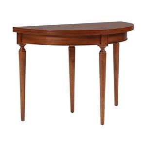 Boston Loft Furnishings Renner 22-in x 43.25-in x 30-in Dark Sienna Finish Console to Dining Table