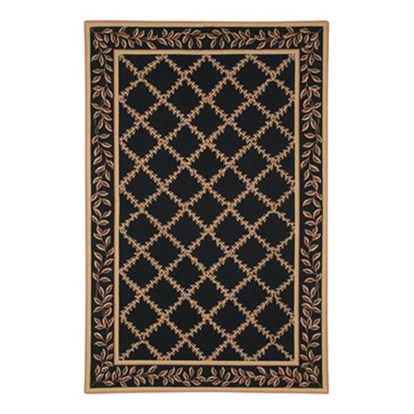 Safavieh HK230D Chelsea Area Rug, Black/Gold,HK230D-6 | RONA