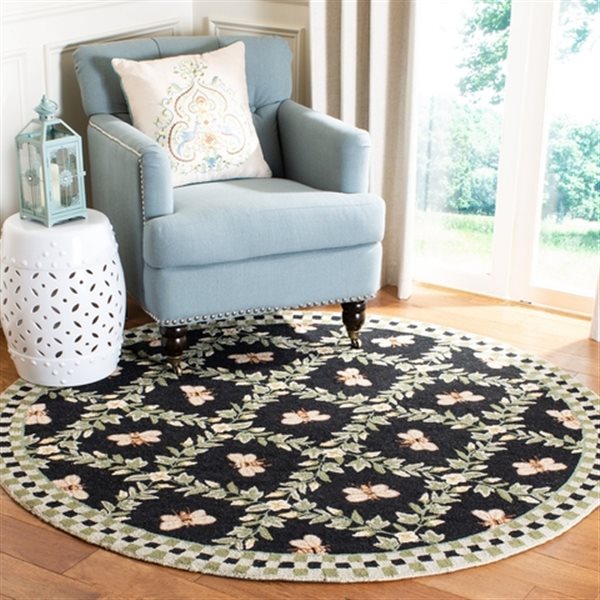 Safavieh Chelsea Black Area Rug,HK55B-8R
