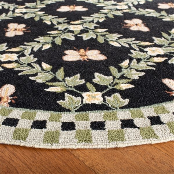 Safavieh Chelsea Black Area Rug,HK55B-8R