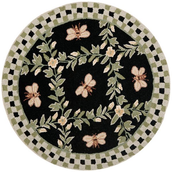 Safavieh Chelsea Black Area Rug,HK55B-8R