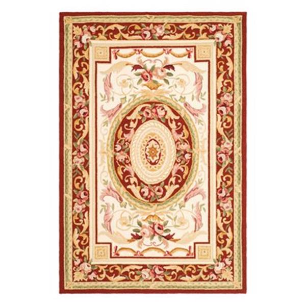 Safavieh Chelsea Ivory and Burgundy Area Rug,HK72A-8