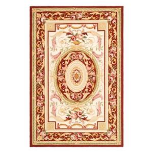 Safavieh Chelsea Ivory and Burgundy Area Rug,HK72A-8