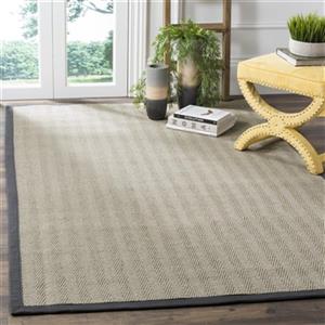 Safavieh Natural Fiber Grey and Brown Area Rug,NF444A-9