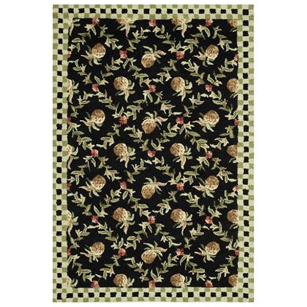 Safavieh HK164A Chelsea Area Rug, Black,HK164A-8