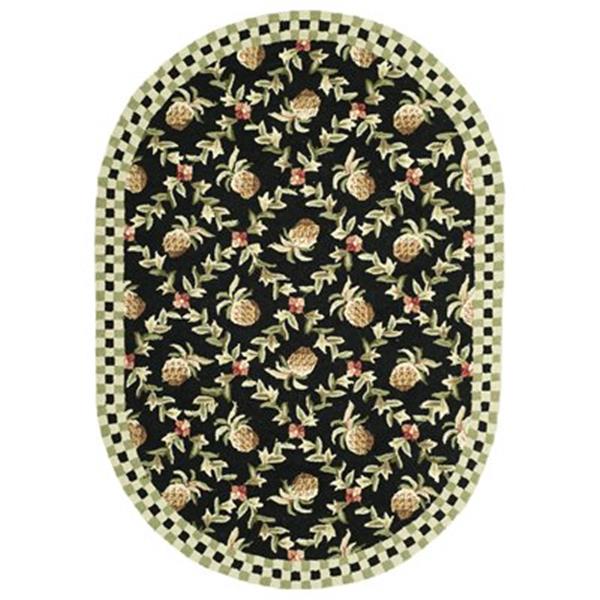 Safavieh HK164A Chelsea Area Rug, Black,HK164A-8OV