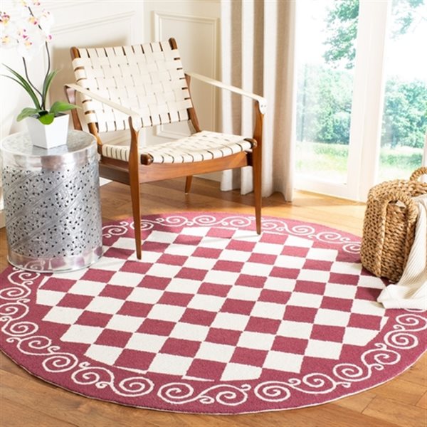 Safavieh Chelsea Burgundy Area Rug,HK711C-8R