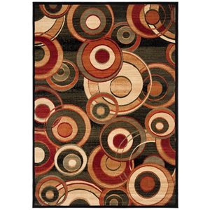 Safavieh LNH225B Lyndhurst Area Rug, Black,LNH225B-9