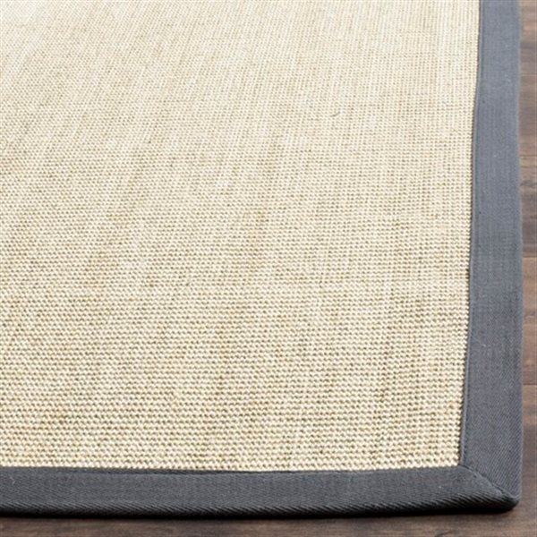 Safavieh NF441B Natural Fiber Marble and Grey Area Rug,NF441