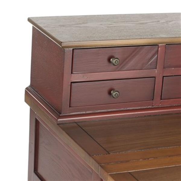 Safavieh Abigail Cherry Honey Oak Fold-Down Writing Desk