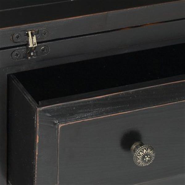 Safavieh Abigail Black Fold Down Writing Desk Amh6520b Rona