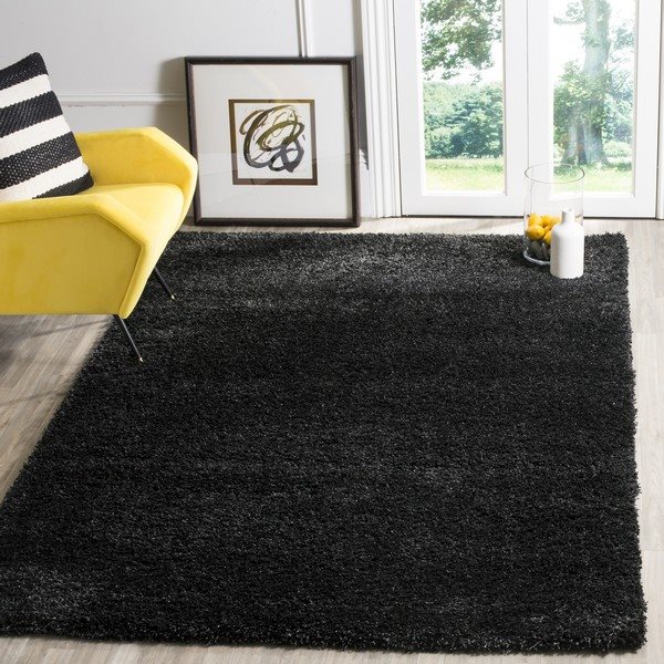 Safavieh California Shag Black Area Rug,SG151-9090-7