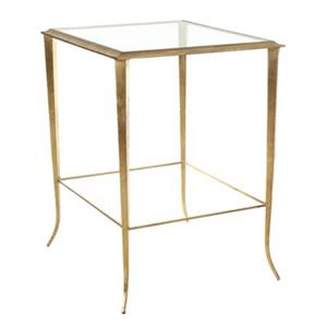 Safavieh Tory 23.7-in Distressed Gold Accent Table
