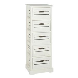 Safavieh Sarina Distressed Black Five Drawer Cabinet