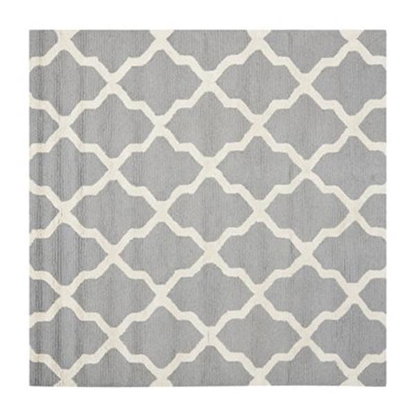 Safavieh Cambridge Silver and Ivory Area Rug,CAM121D-8SQ