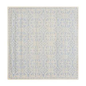 Safavieh Cambridge Light Blue and Ivory Area Rug,CAM123A-8SQ