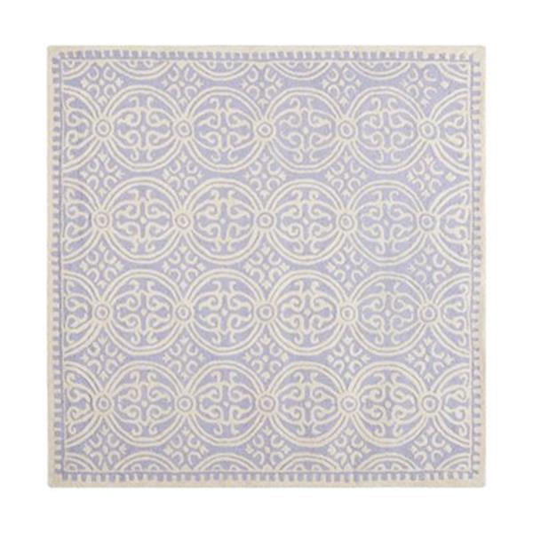 Safavieh Cambridge Lavender and Ivory Area Rug,CAM123C-6SQ