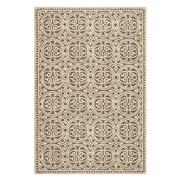 Safavieh Cambridge Brown and White Area Rug,CAM232A-6