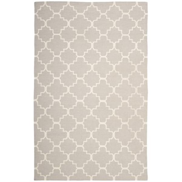 Safavieh Dhurries Grey and Ivory Area Rug,DHU554G-8