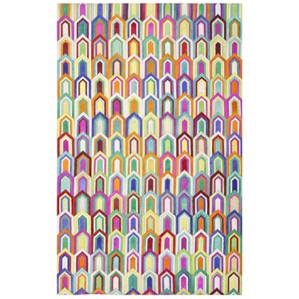 Safavieh STL167A Studio Leather Area Rug, Ivory / Multi,STL1